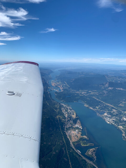 Centralia trip: Columbia River looking towards Portland.
