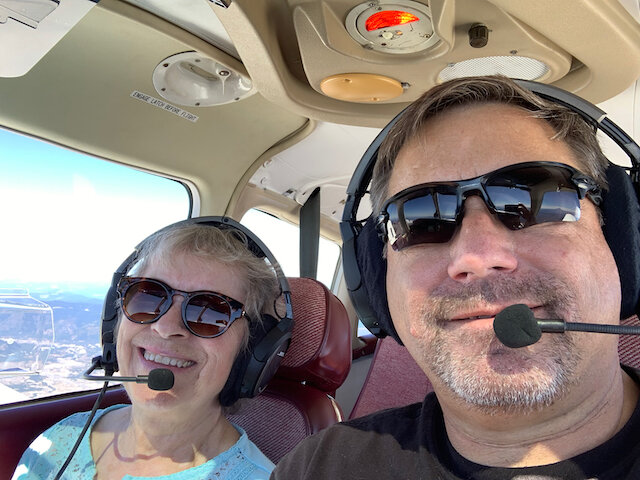 Centralia trip: I took mom flying!