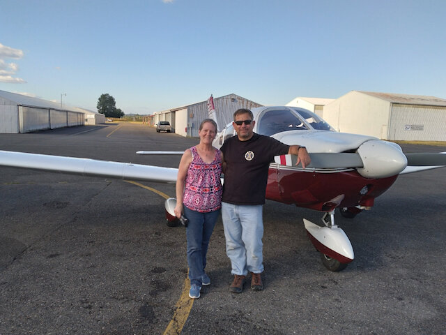 Centralia trip: Flying with my sister Lorrie