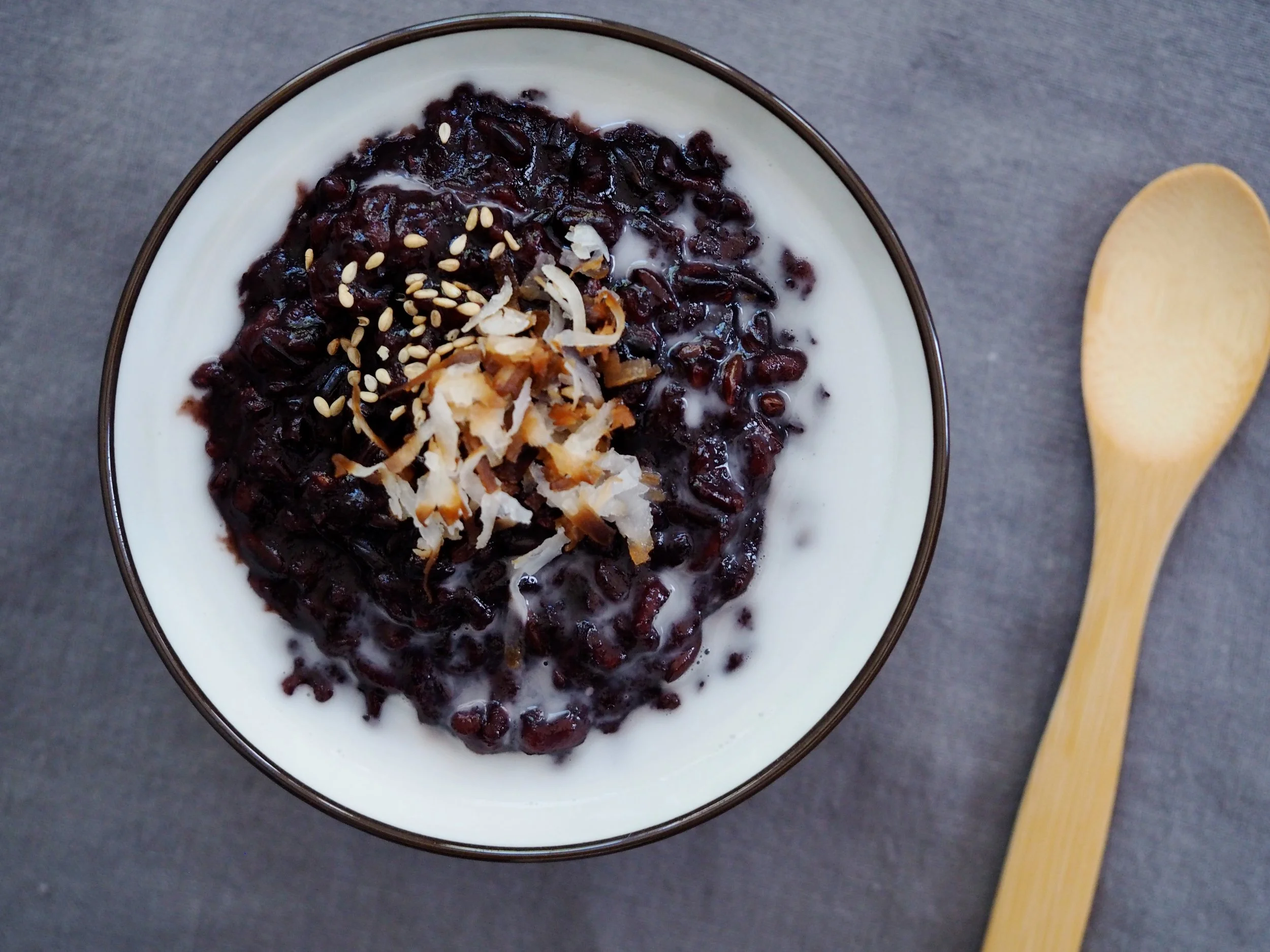 Slow Cooker Kao Niew Dum - Black Sticky Rice Pudding