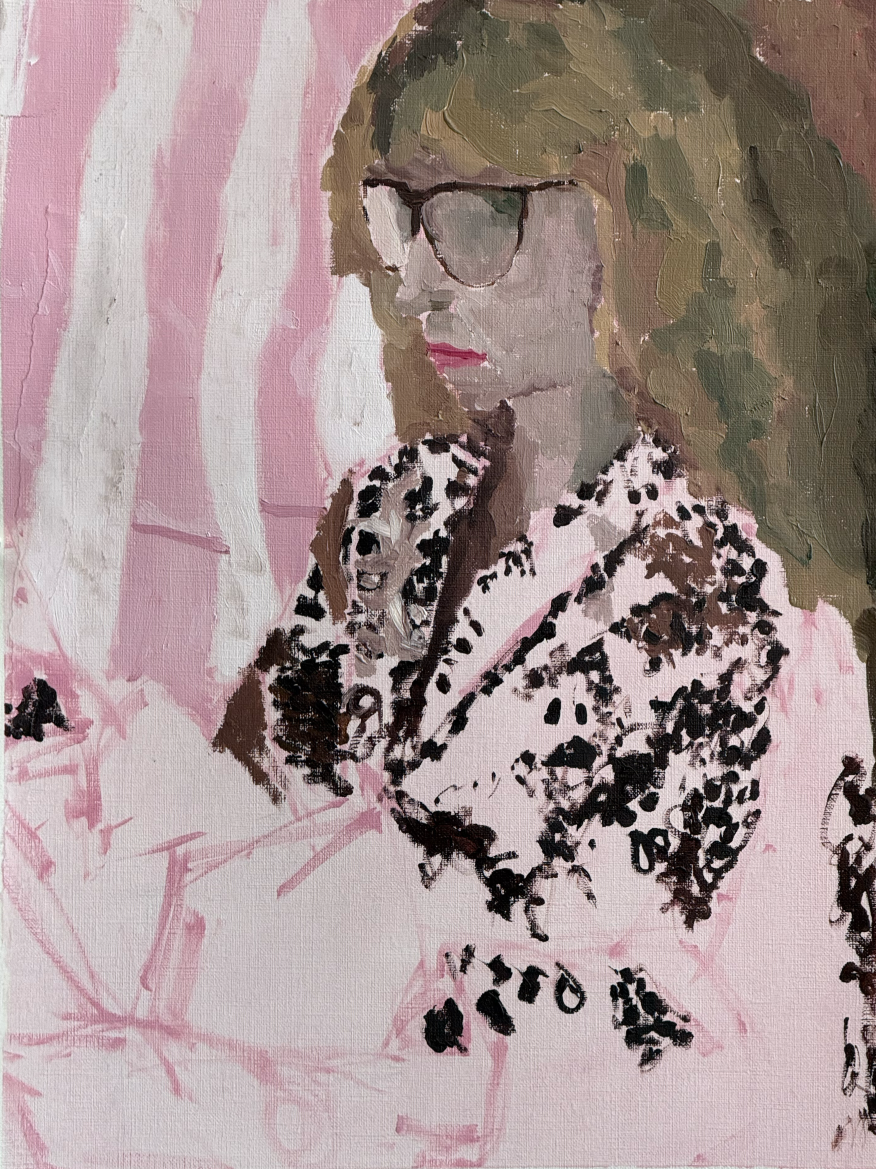 Reading,
Oil on paper,
Price: NFS