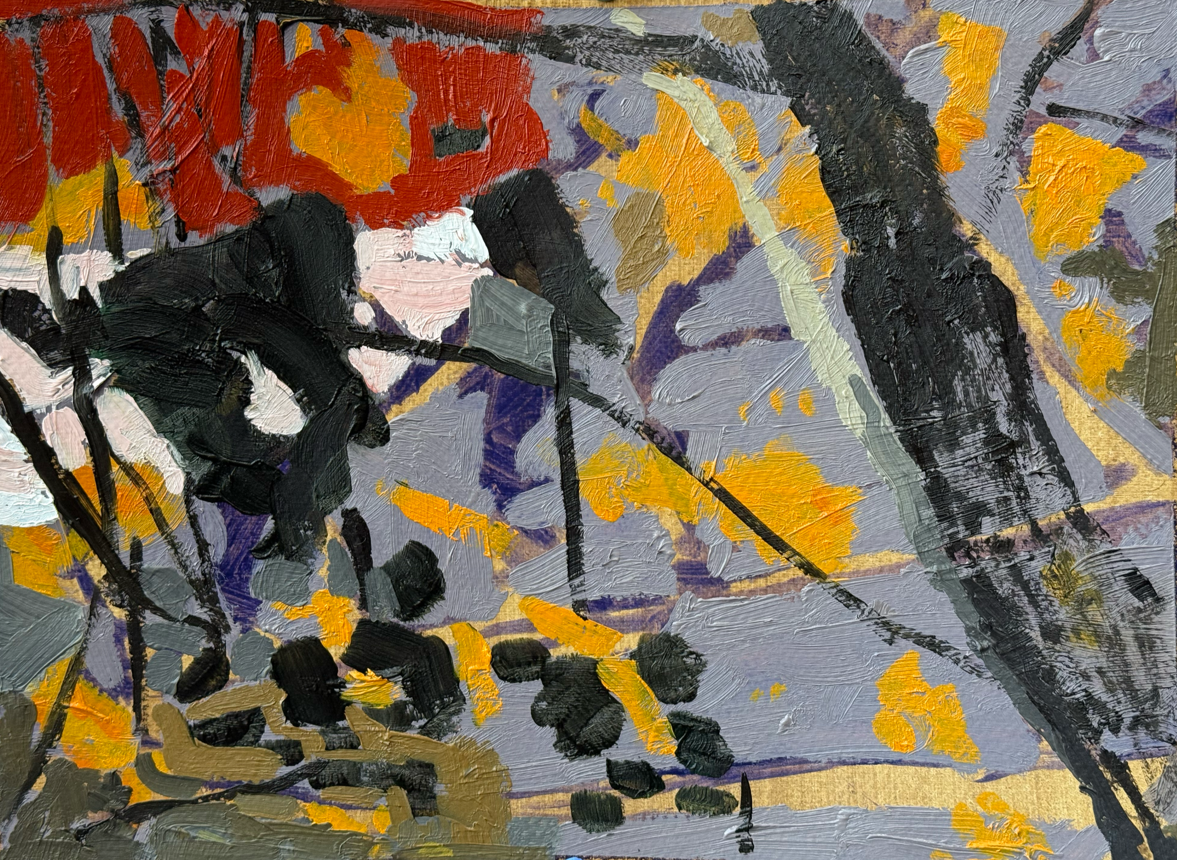 Studio Window,
Oil on paper
Price: $300