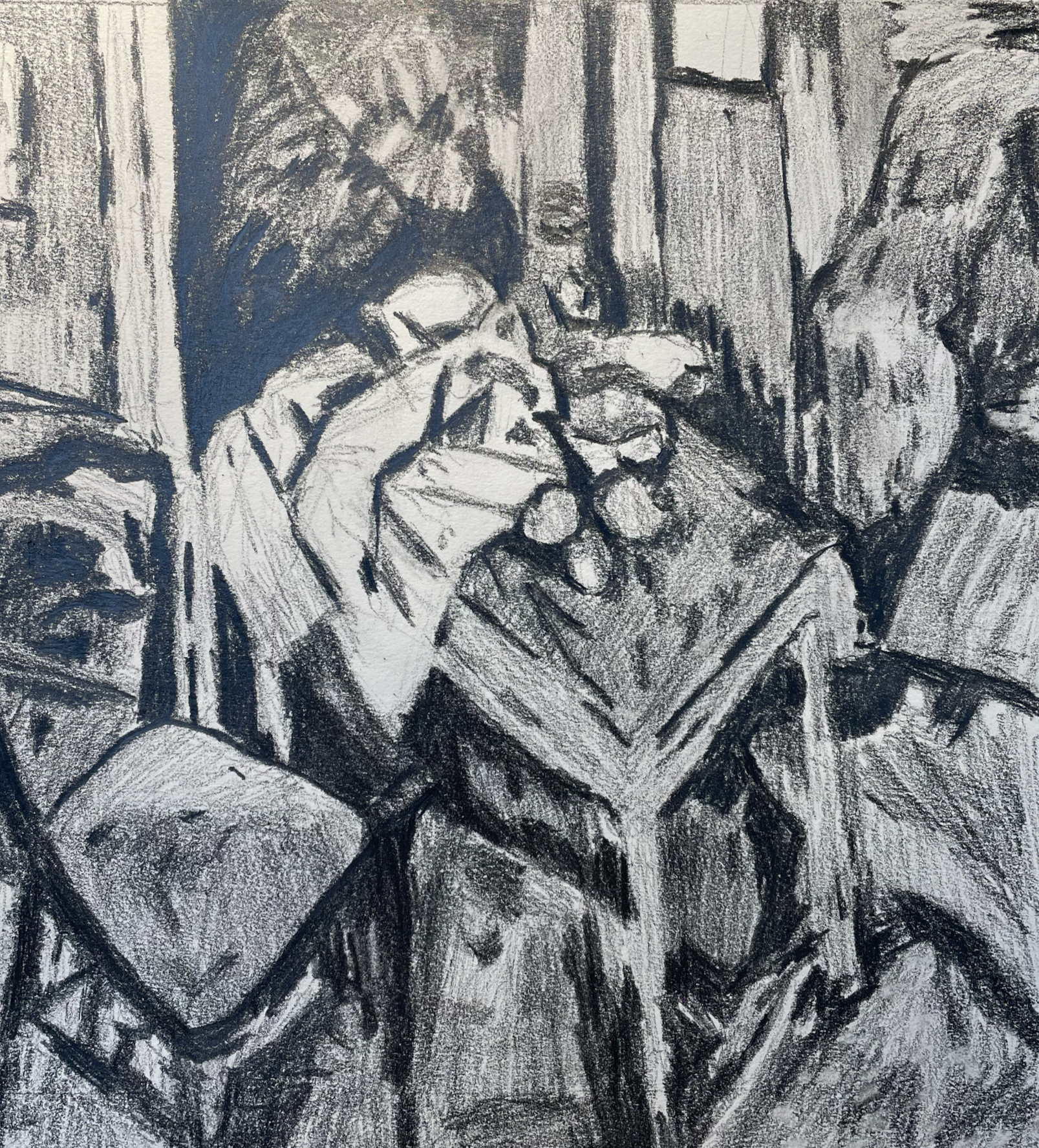 Interior Scene after Derain,
Graphite on paper,
Price: $100