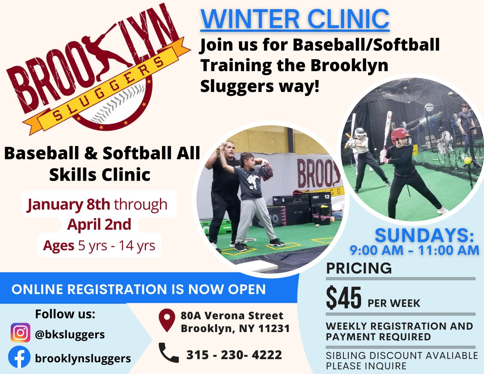 Winter Baseball and Softball All Skills Clinic