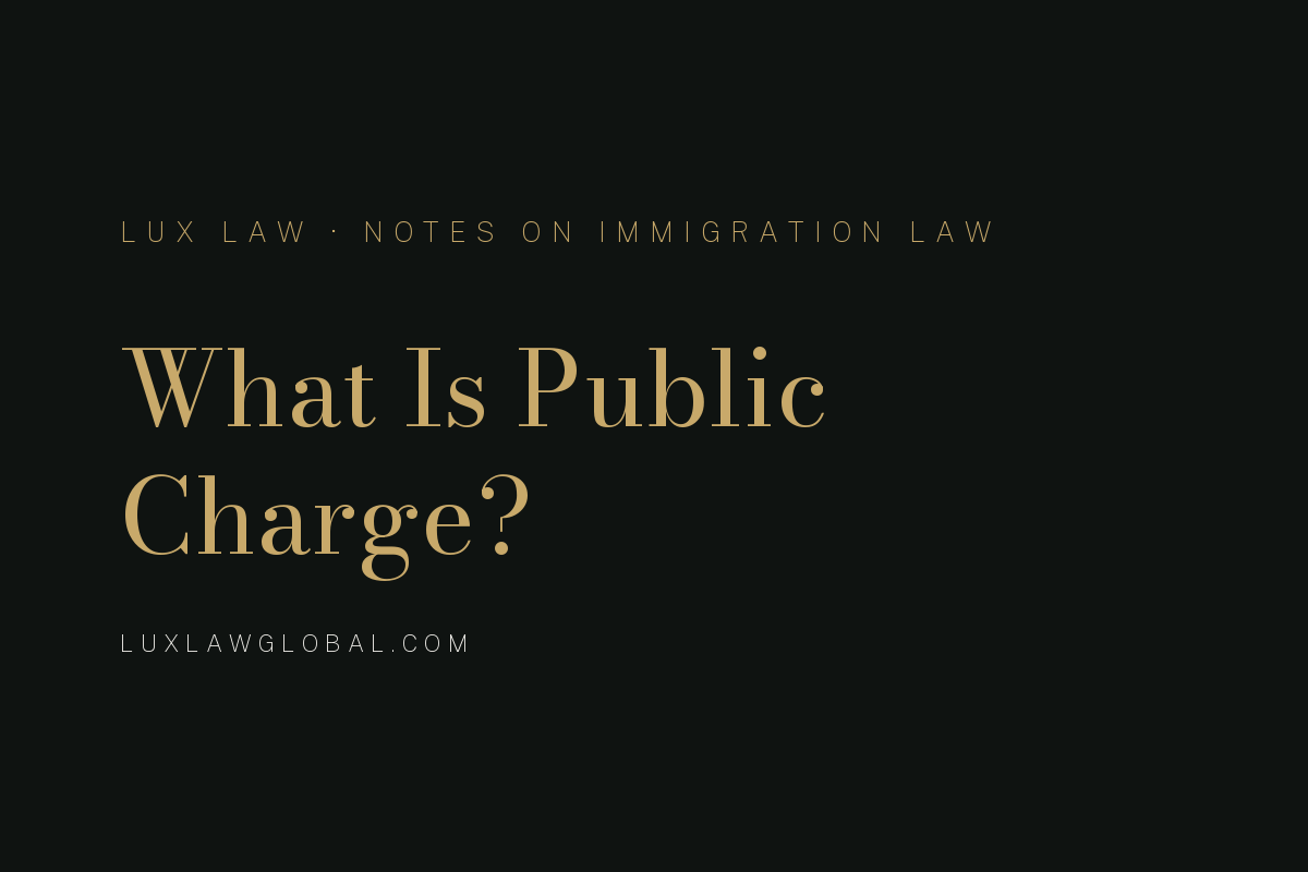 What is Public Charge?