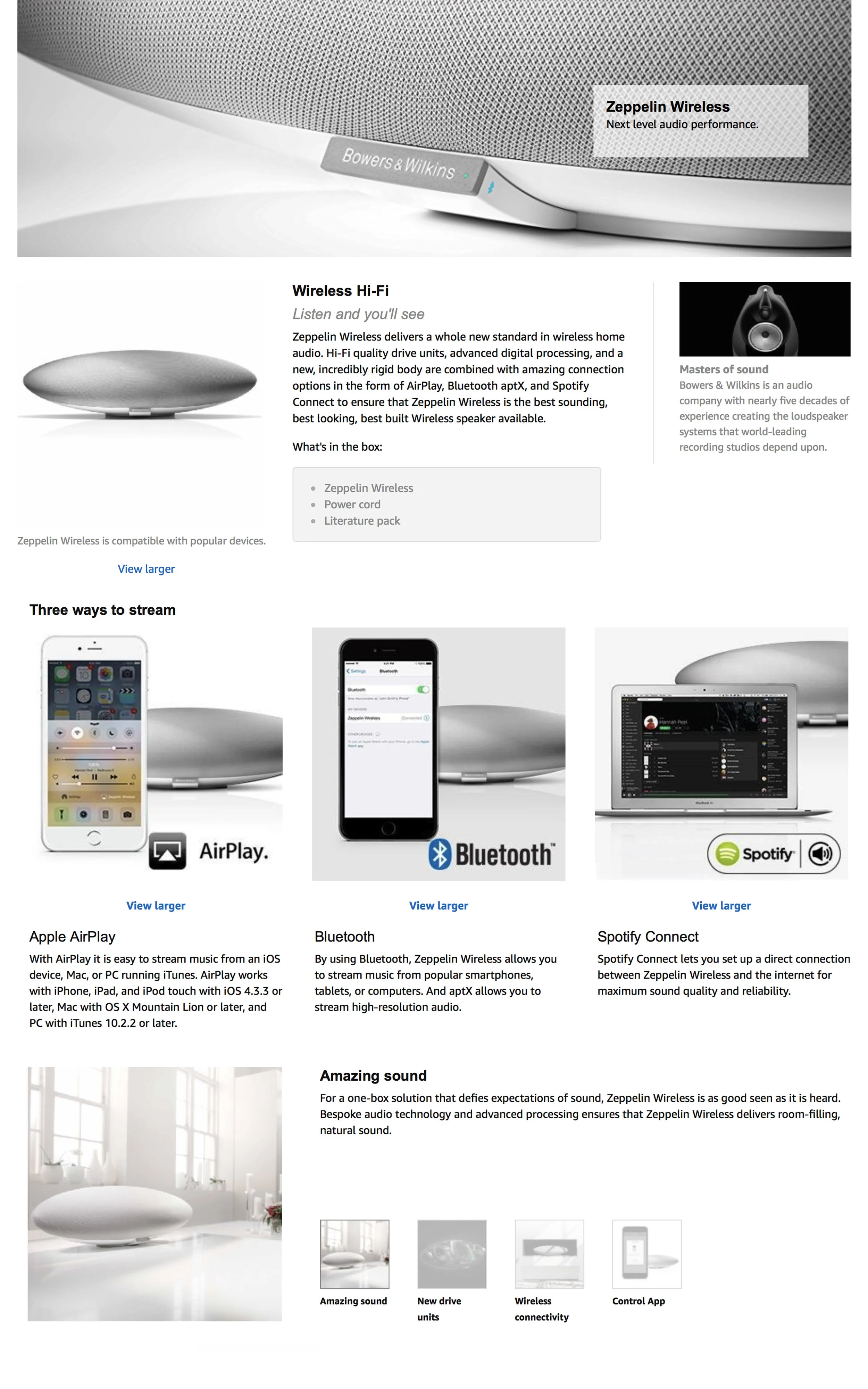 zeppelin wireless amazon