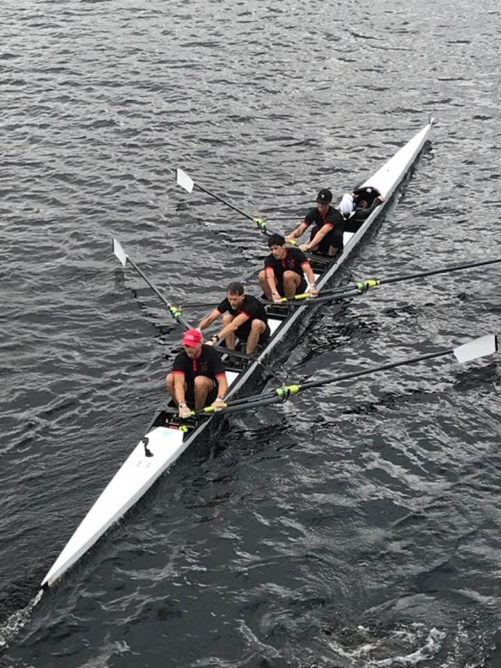 Masters Men 4+ racing at the Charles. 📷credit: JJ Thorp.