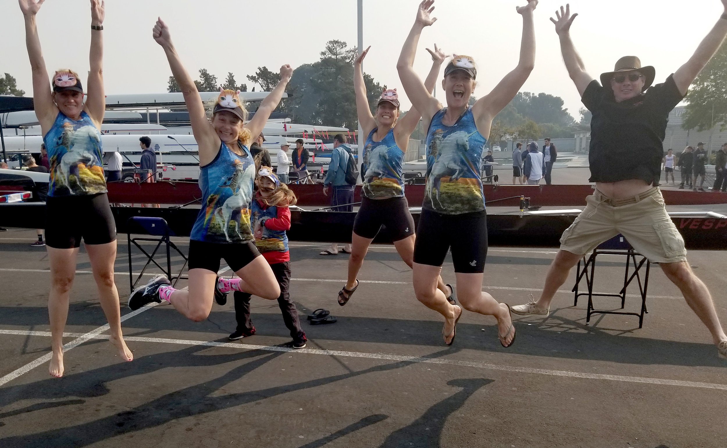 Masters Women 4+ at the Lagoon. 📷credit: Loring Weidner.