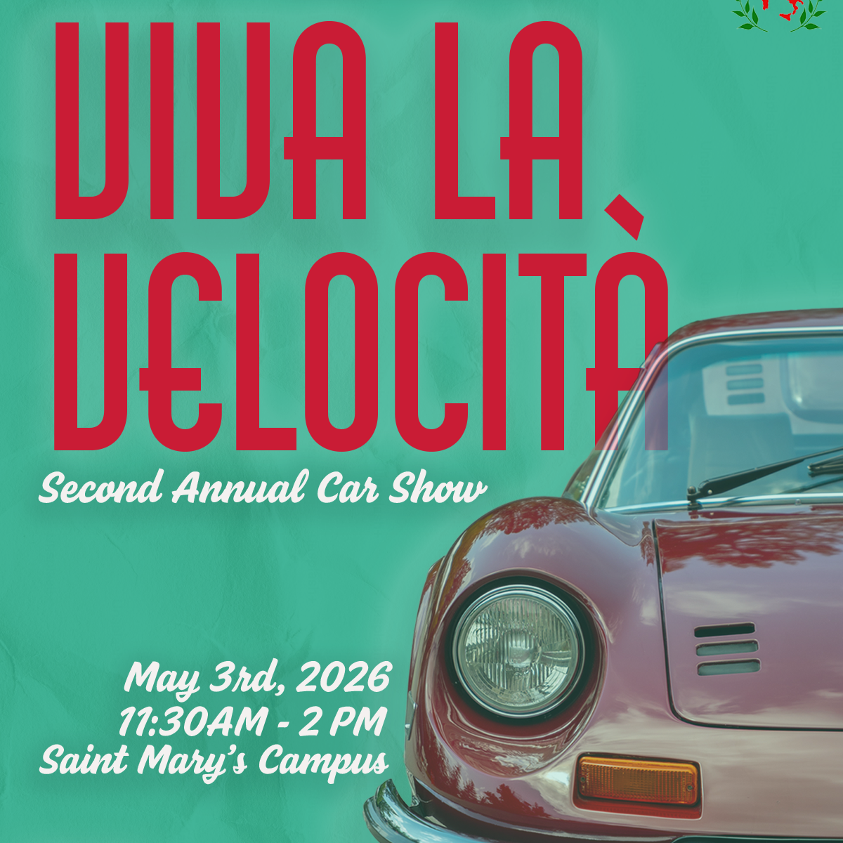 Italian Car Show at Saint Marys College