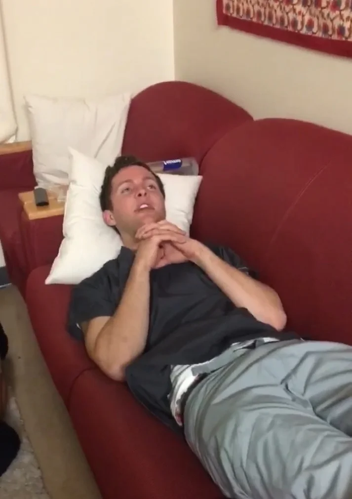 Here's a grainy screenshot I took of a video from my ranting monologue