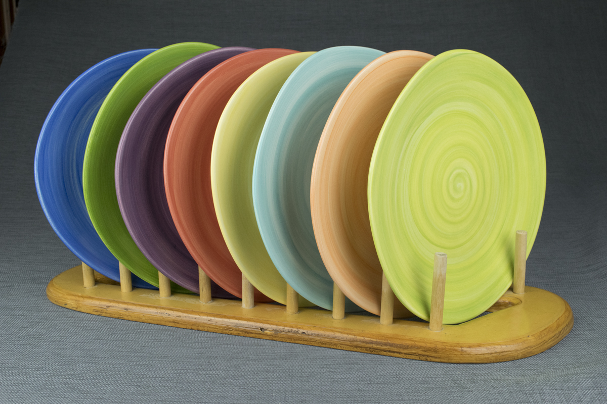 Dinner Plate. One of my best sellers. I love the slightly uneven shape and the linear texture.