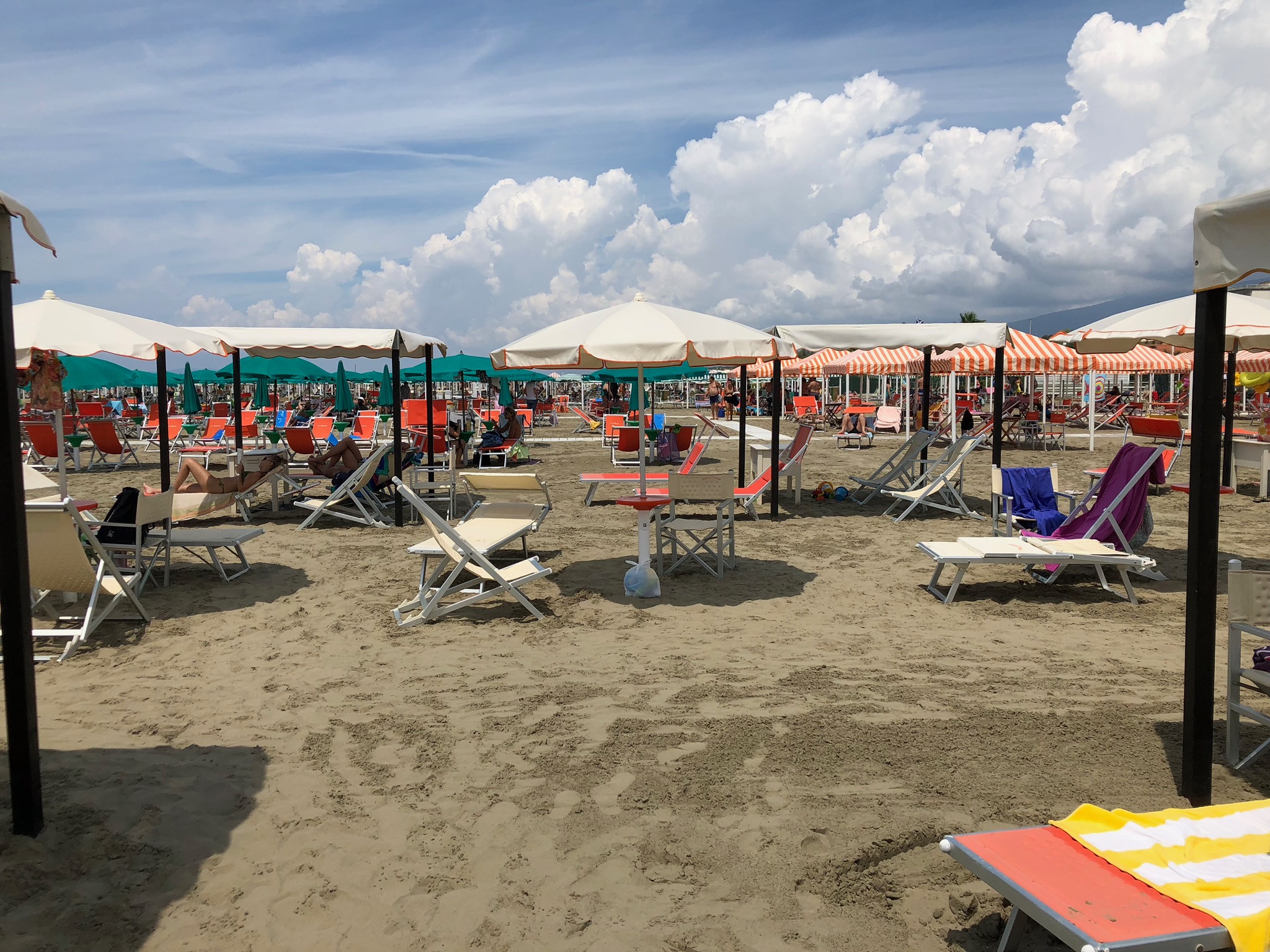 Vibrant beach colors made me want to stay for a week - although most of the family disagreed.