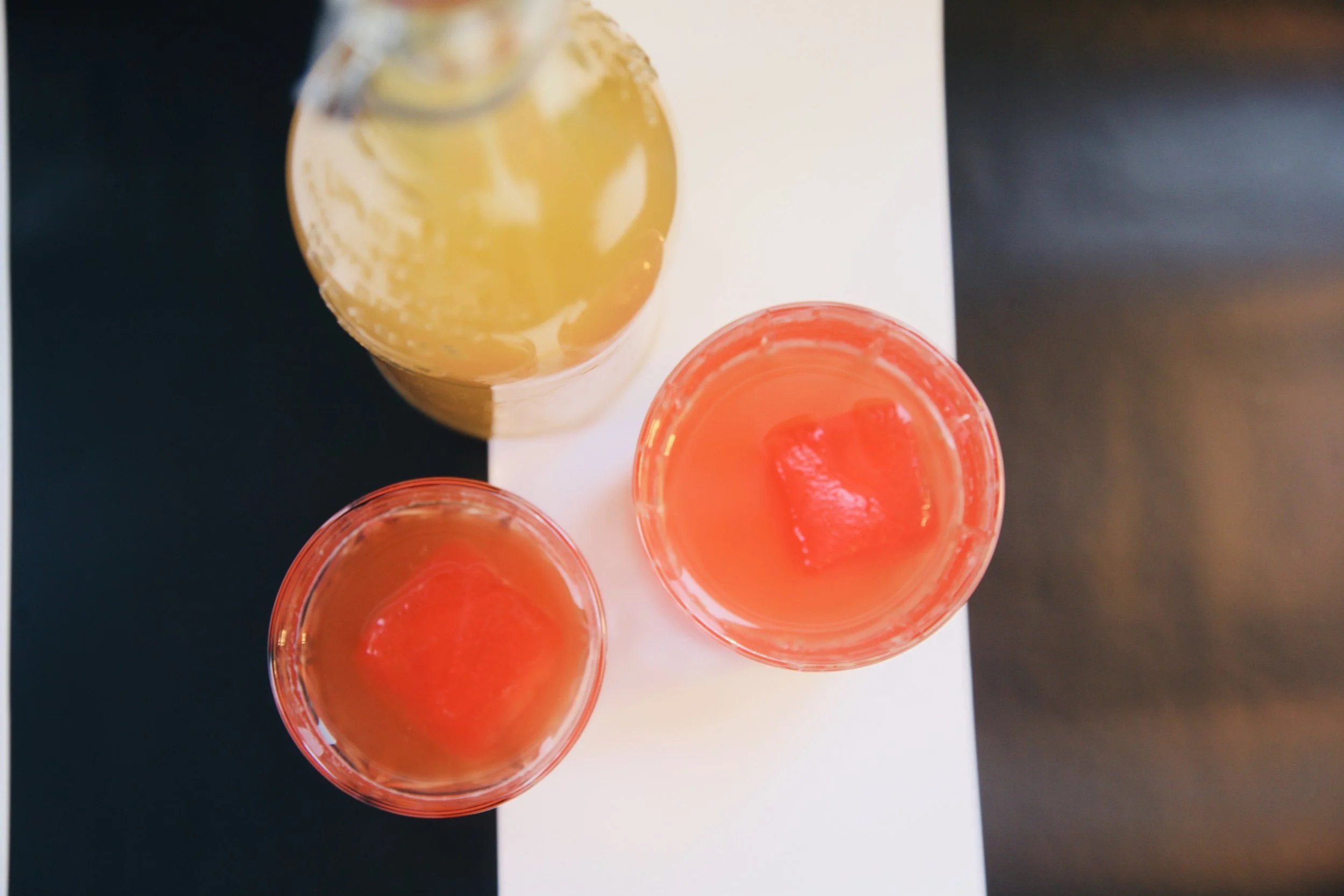 Whiskey Sour with Campari Ice