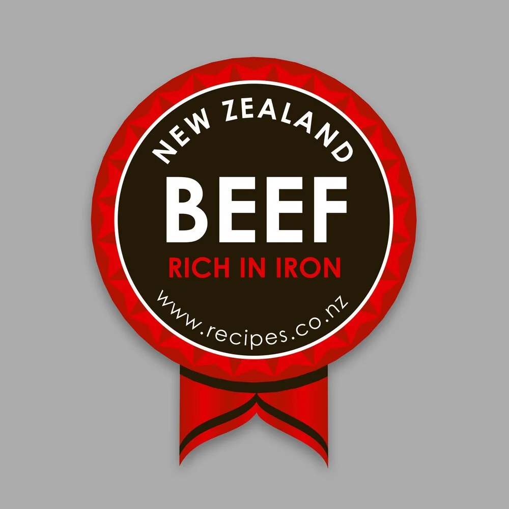 Beef Rich in Iron Label — BEEF + LAMB NEW ZEALAND