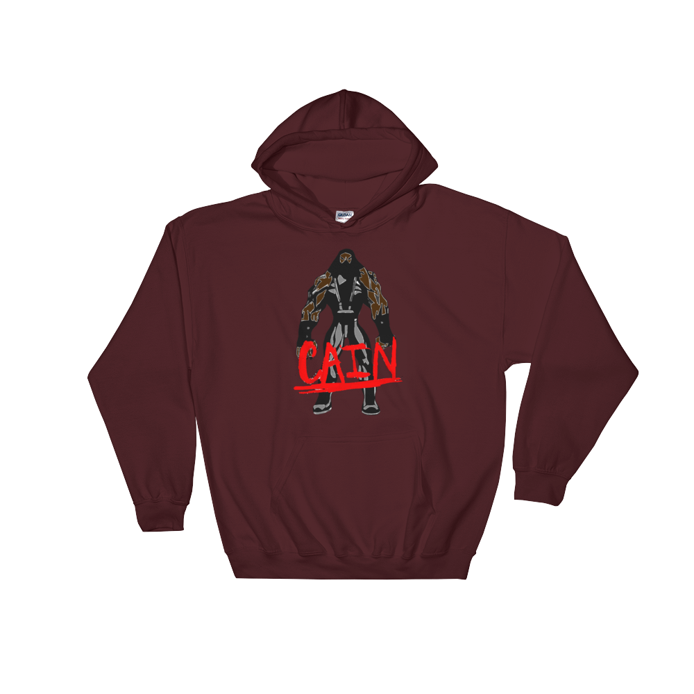 Cain-Silhouette-Colored---Transparent-300-DPI_Cain---Logo-II_TEH---Teaser_D_mockup_Front_Flat_Maroon.png