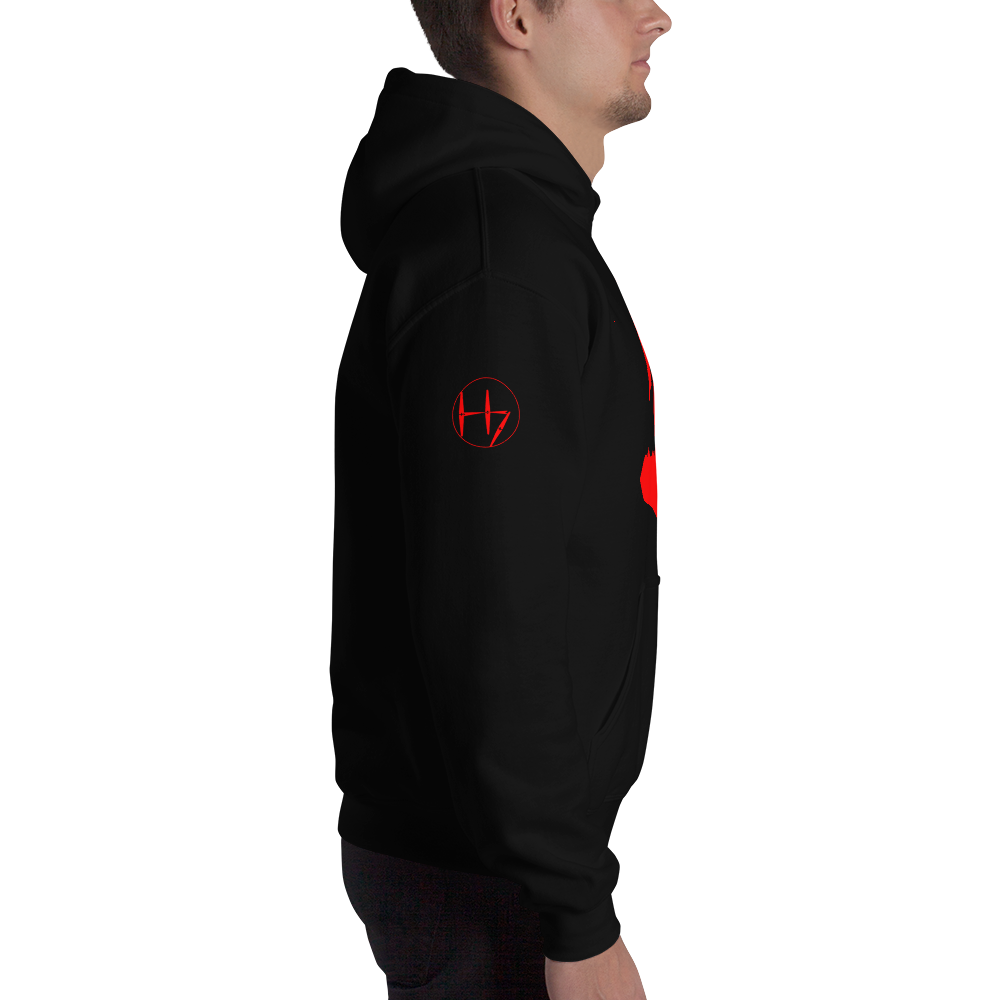 The-Haunted-City---Warslinger-Silhouette-Red_Crest-of-The-Heptad---Transpar_mockup_Right-Sleeve_Mens_Mens_Black.png