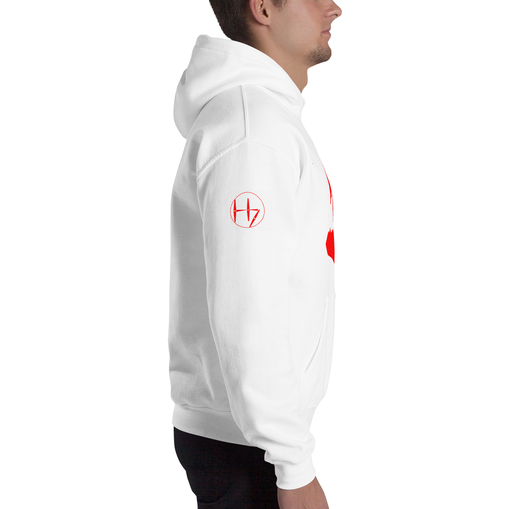 The-Haunted-City---Warslinger-Silhouette-Red_Crest-of-The-Heptad---Transpar_mockup_Right-Sleeve_Mens_Mens_White.png