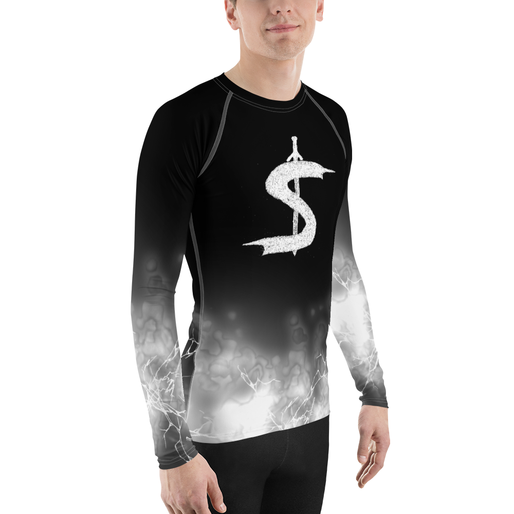 Bright-Strikes-and-Clouds-Banner_The-Sword-Insignia---Black_mockup_Right_On-Model_White.png