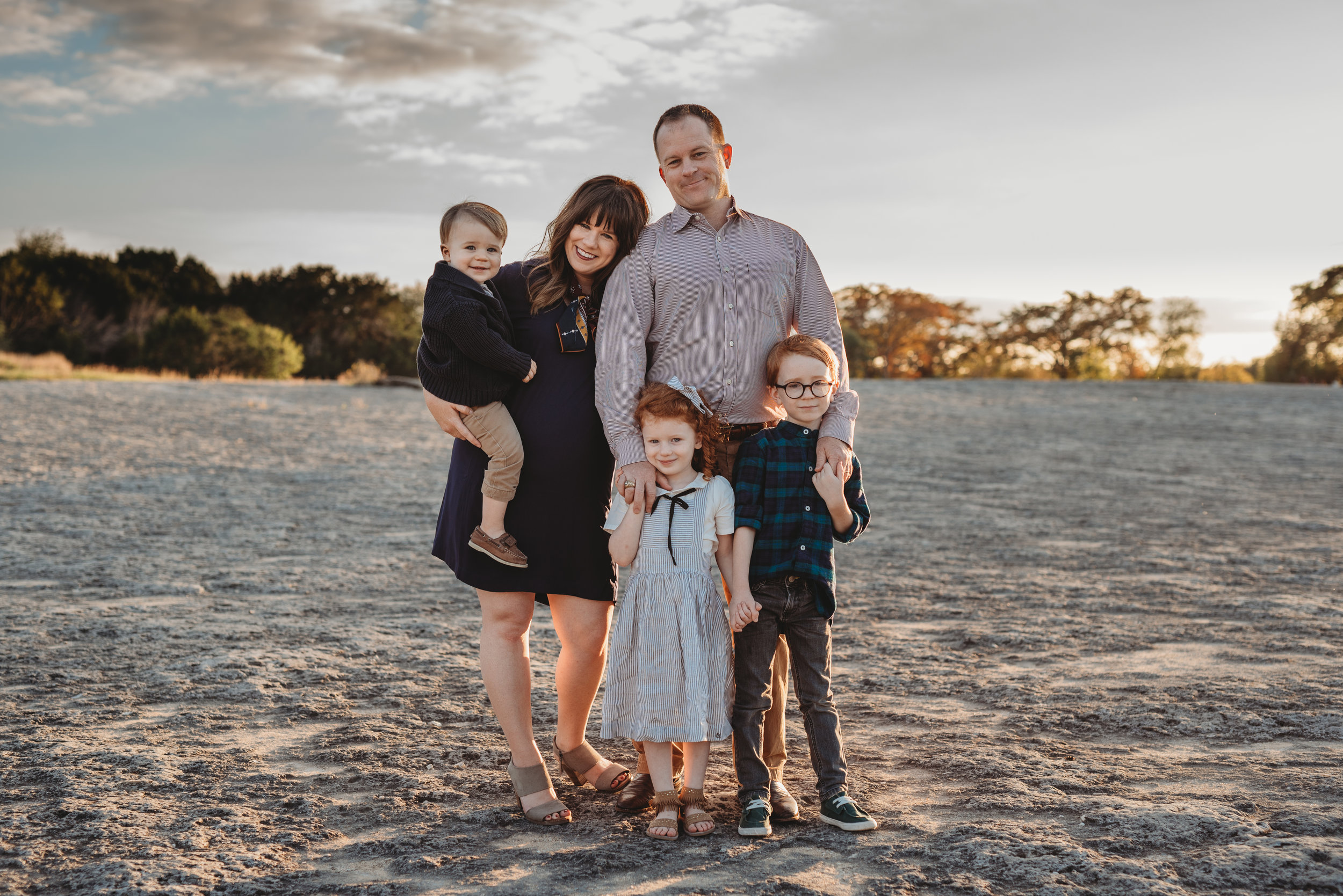 Dressy Family Portrait, McKinney Family Photography