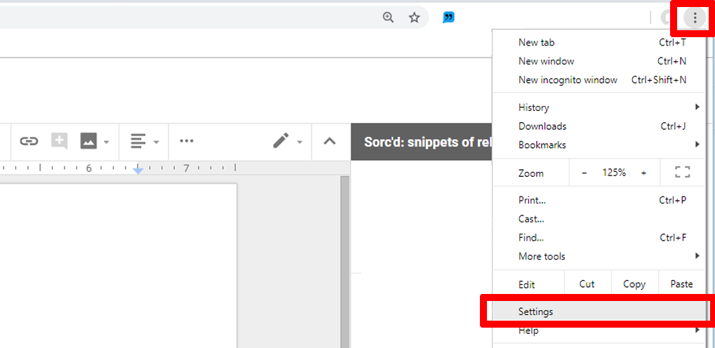 Troubleshooting_No snippets appear in Google Docs_Settings.png