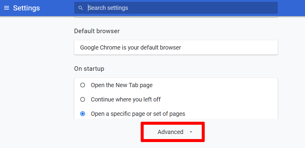 Troubleshooting_No snippets appear in Google Docs_Scroll to advanced in settings.png