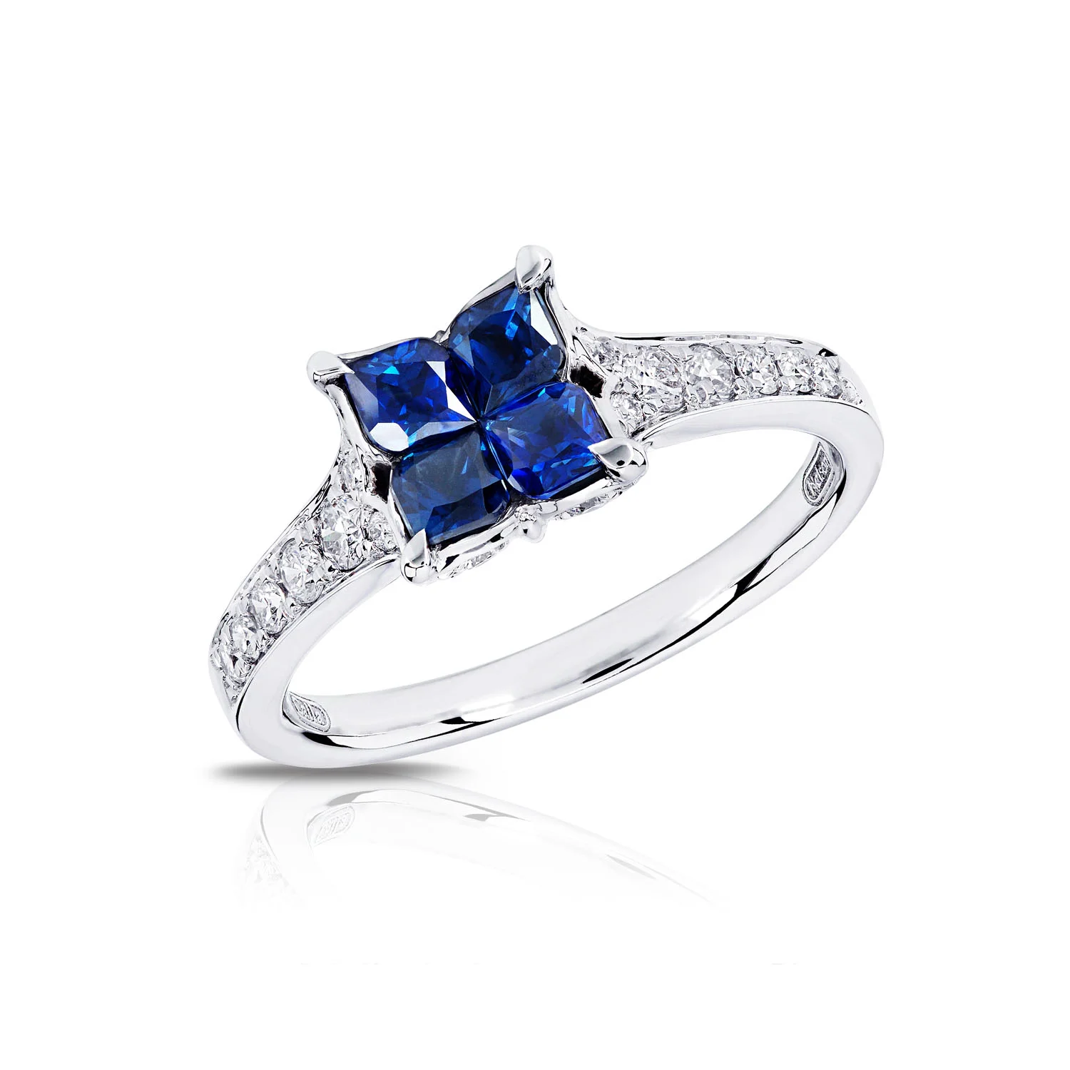 Calla lily flower Bloom Diamond Ring