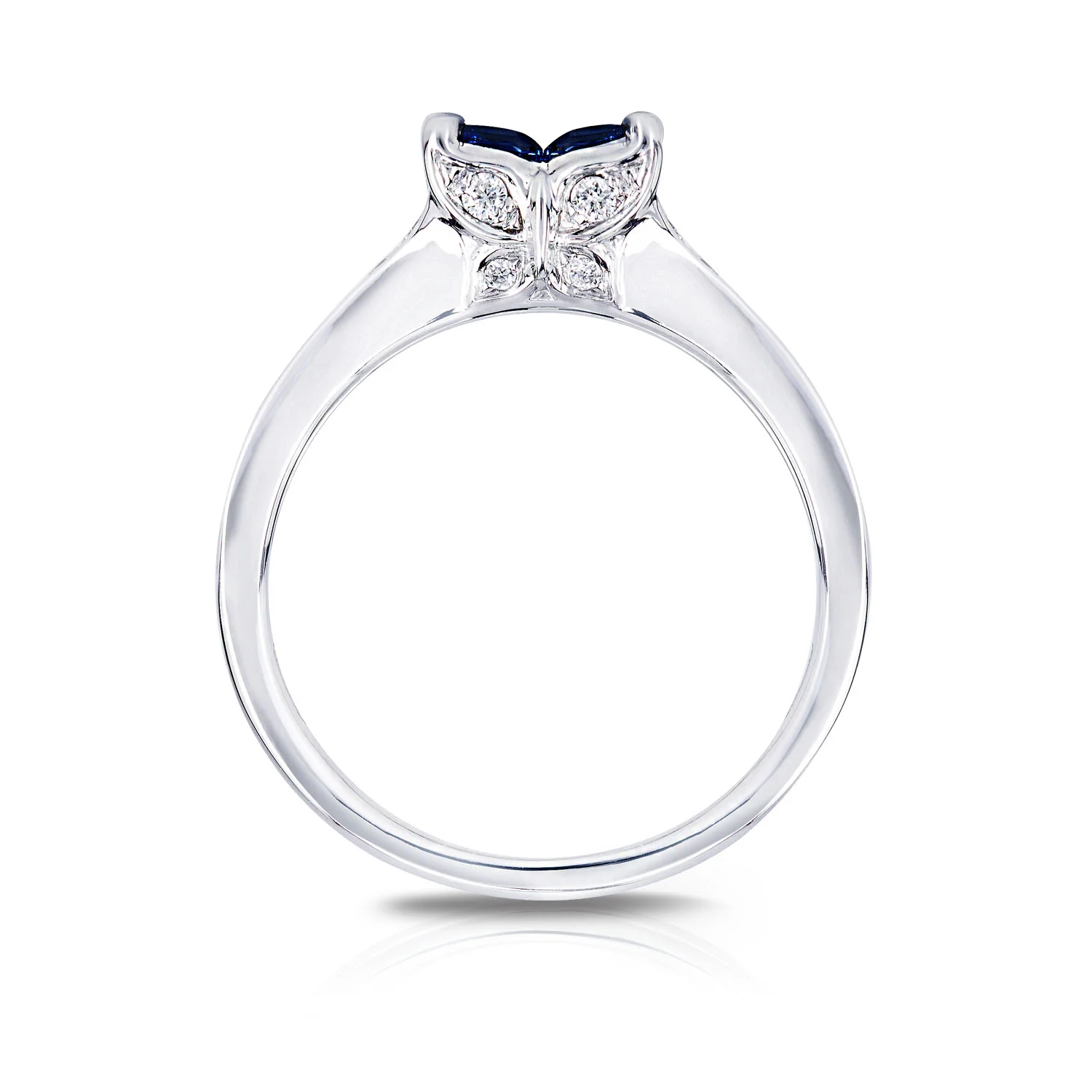Diamond Sapphire Bloom Ring
