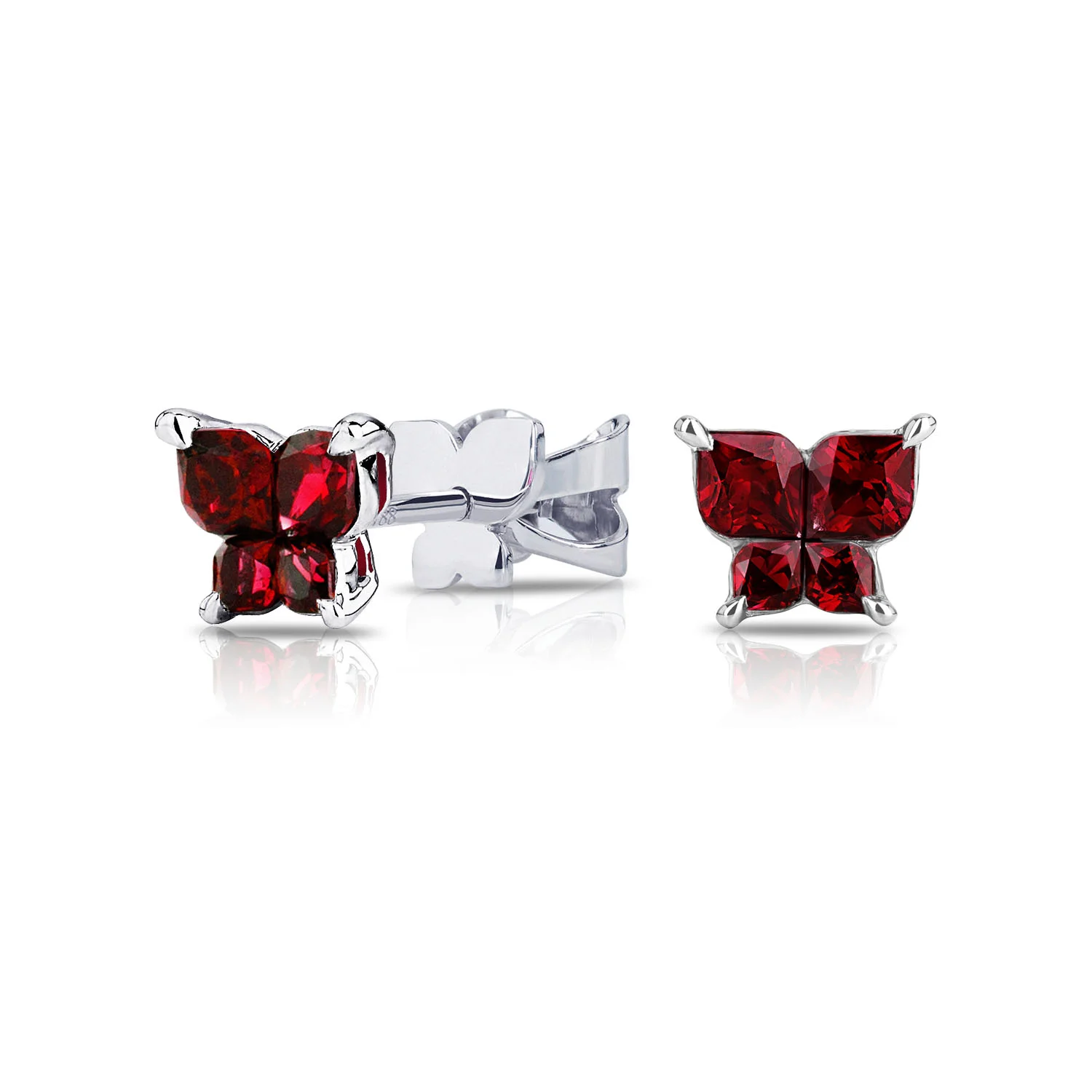 E31-142633 Butterfly Ruby Earrings