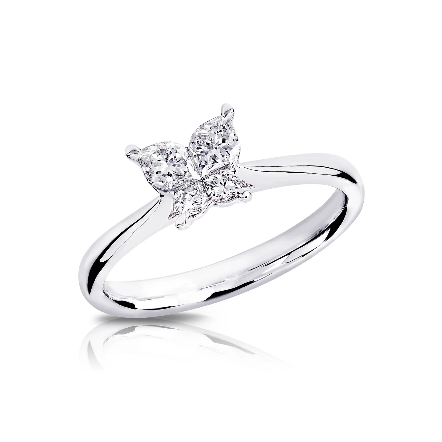 R19-141072 Butterfly Diamond Ring