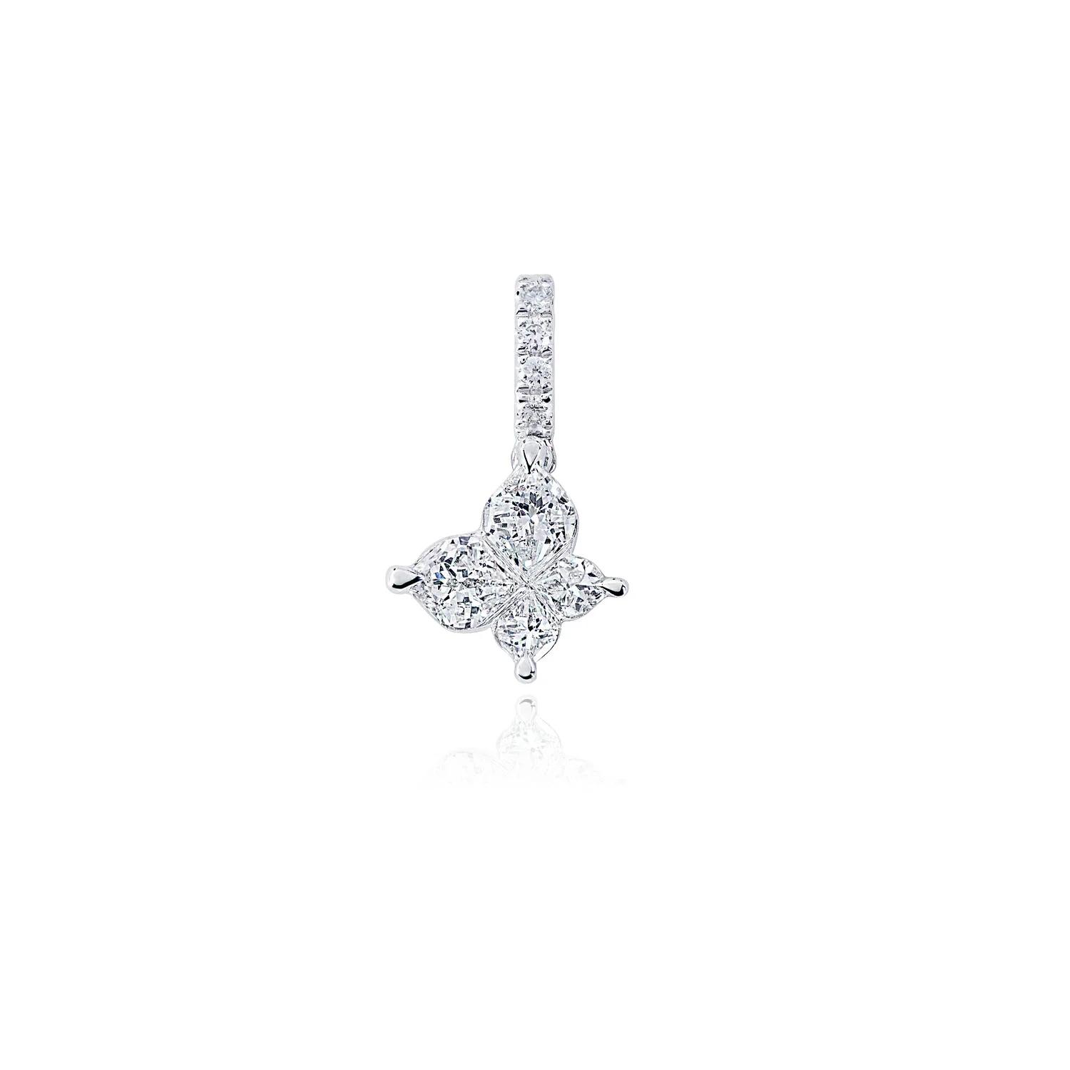 Sparkle Butterfly droplets Diamond Pendant