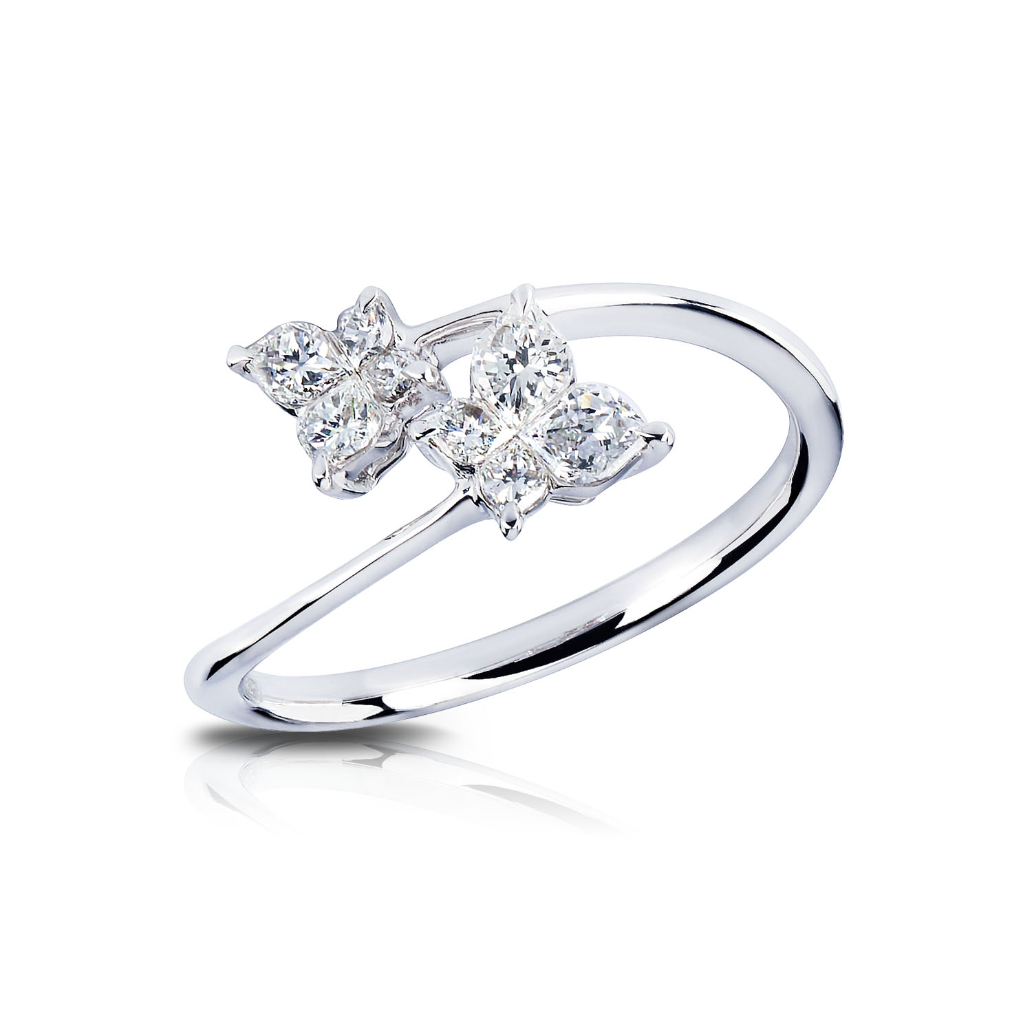 Calla Cut Diamond Ring Factory Sale | bellvalefarms.com