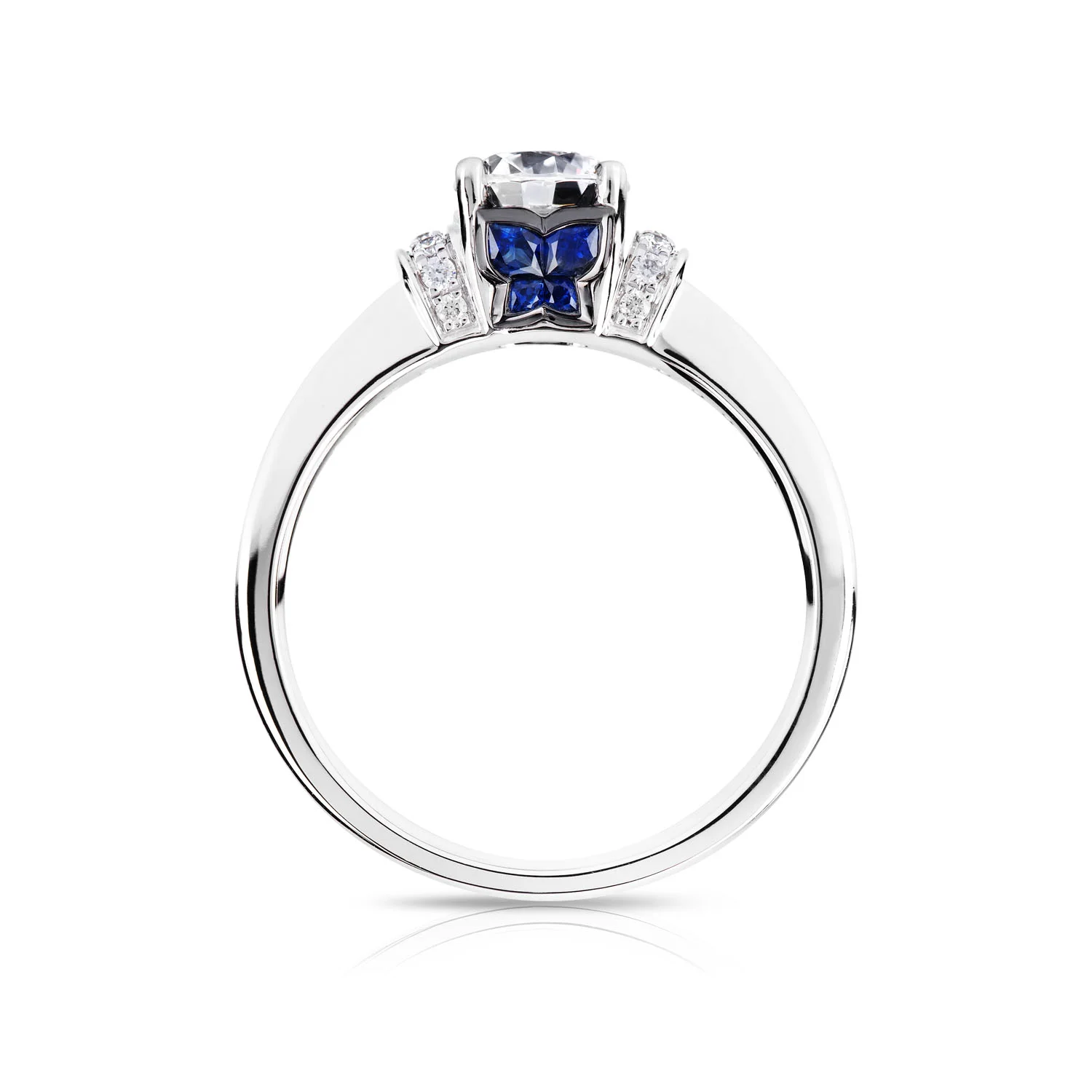 R31-144650 Butterfly Sapphire & Diamond Ring Mount