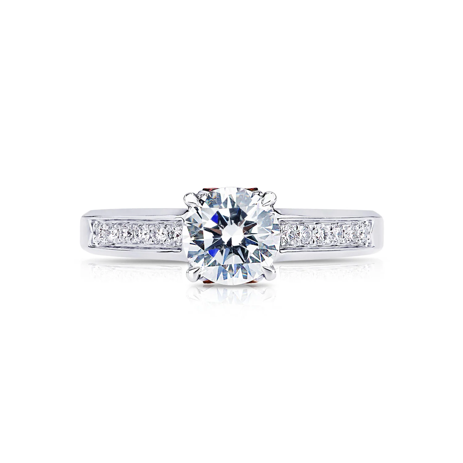 Unique Calla Butterfly Engagement Ruby Ring