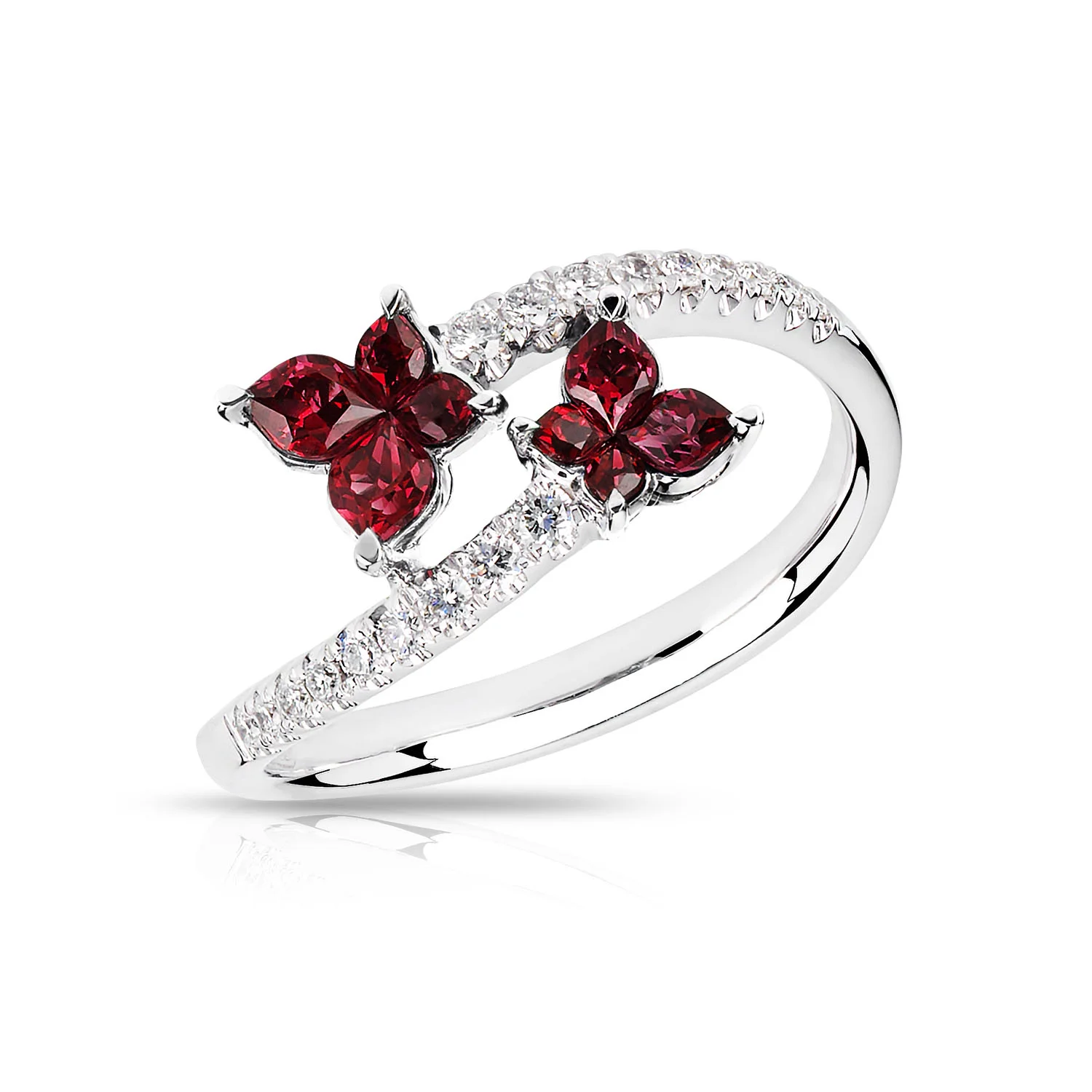Fantastic Ruby Butterfly Ring