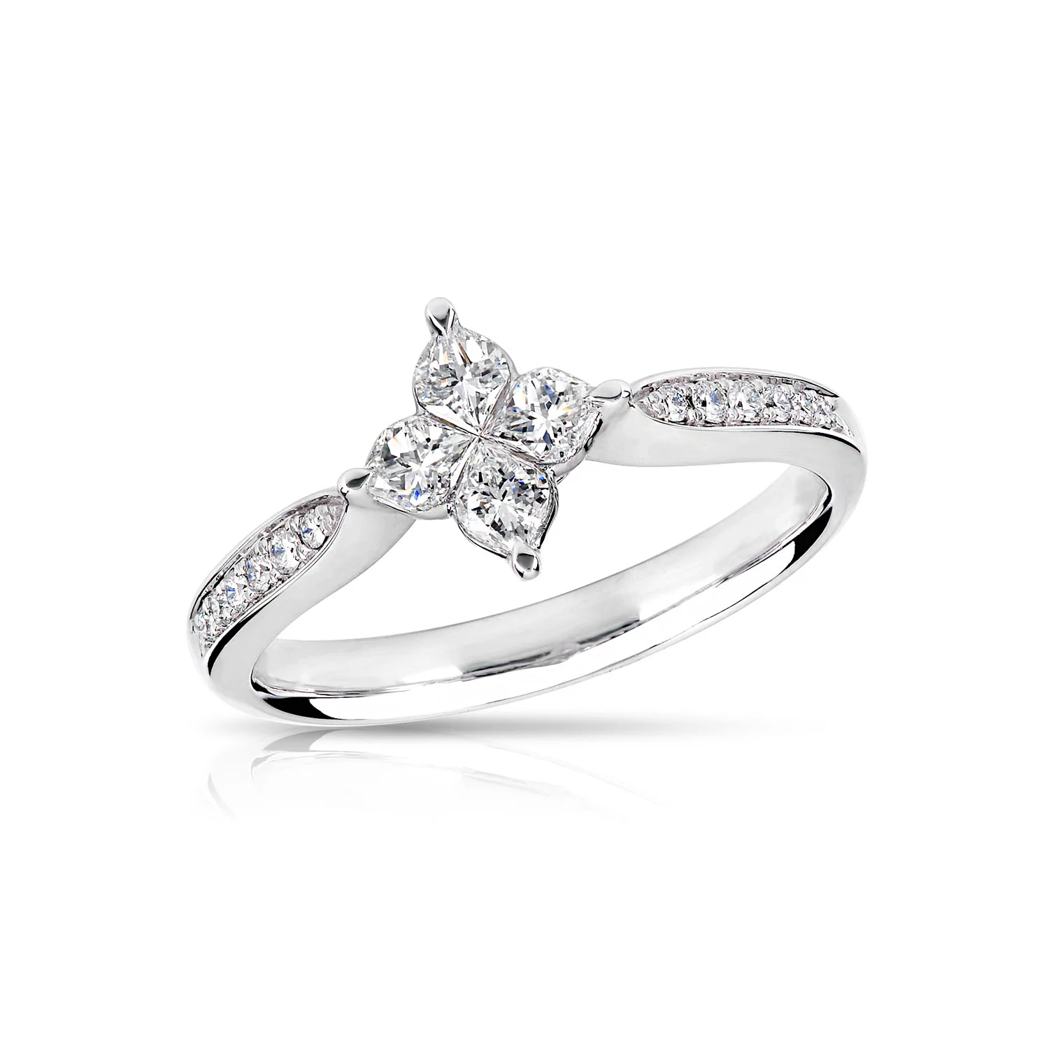 R19-145782 Calla Bloom Diamond Ring