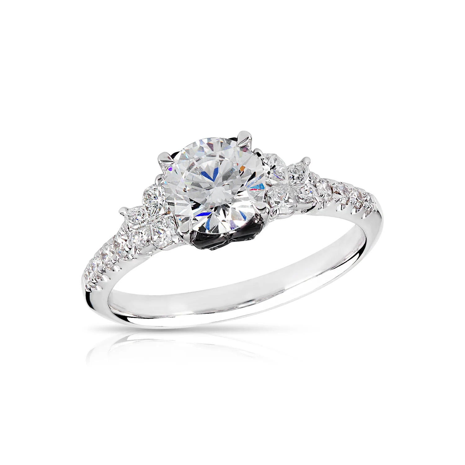 R31-144661 Butterfly Sapphire &amp; Diamond Ring Mount