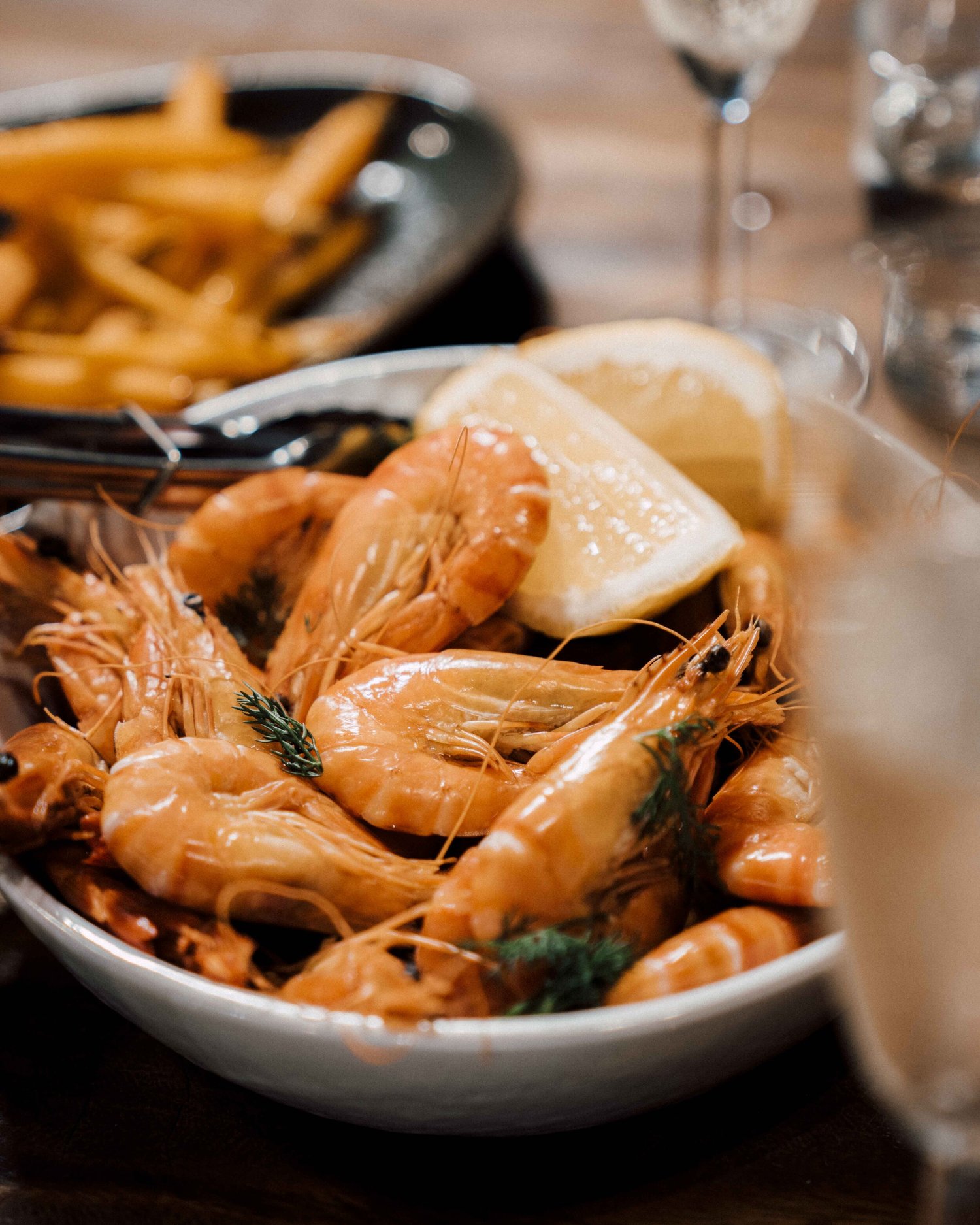 Prawn dish by In Season Catering & Events