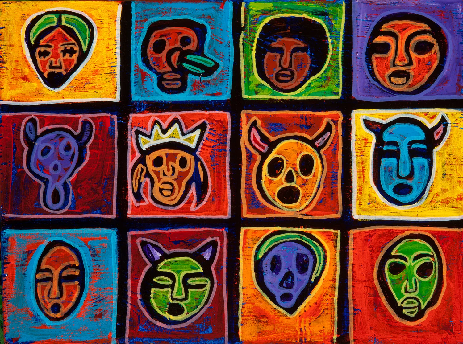 mascaritas, 2012, 12x8