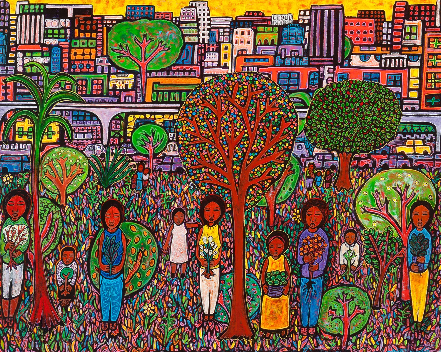 community garden, 2016, 60x48