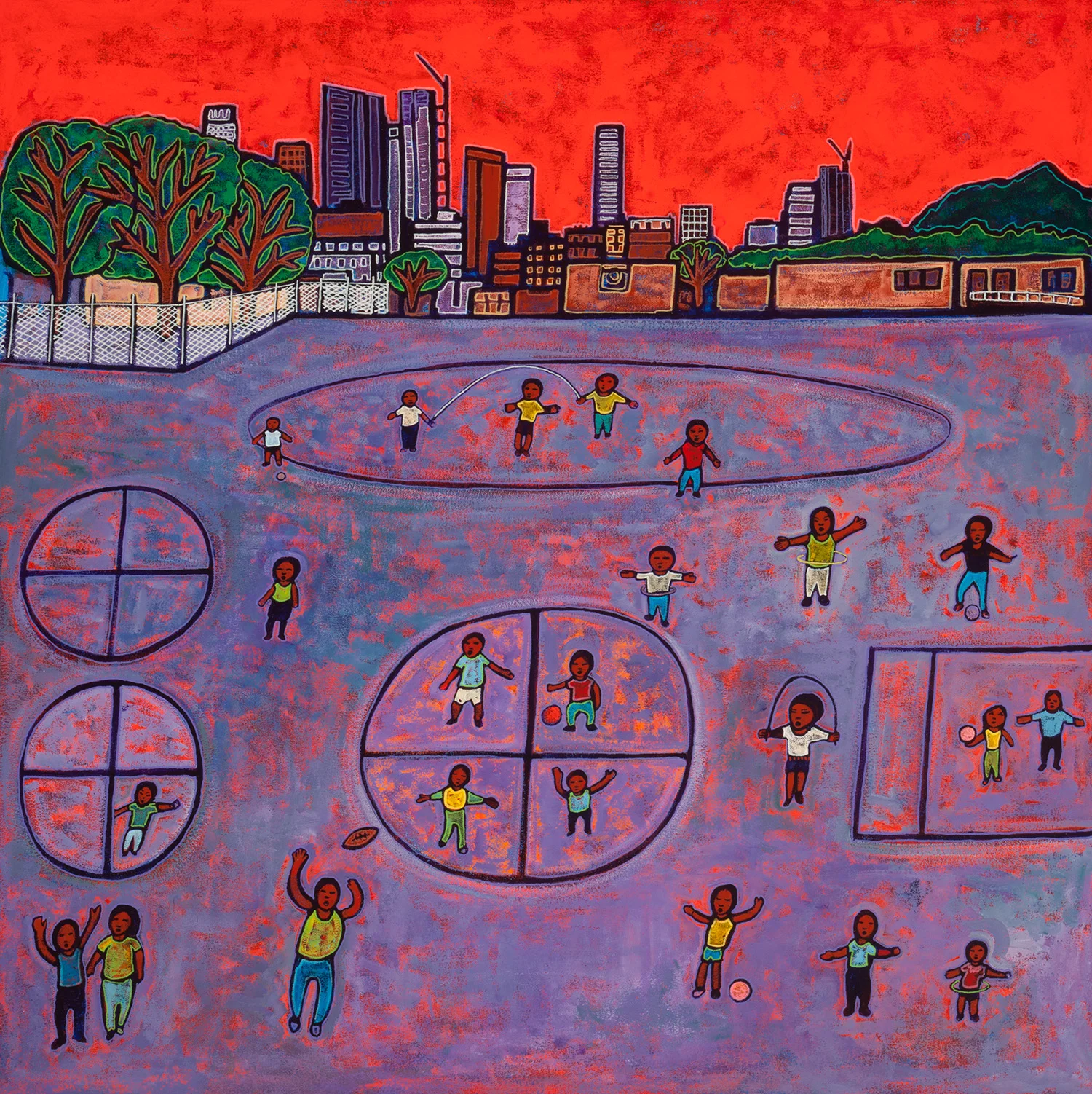 playground in la, 2016, 36x36