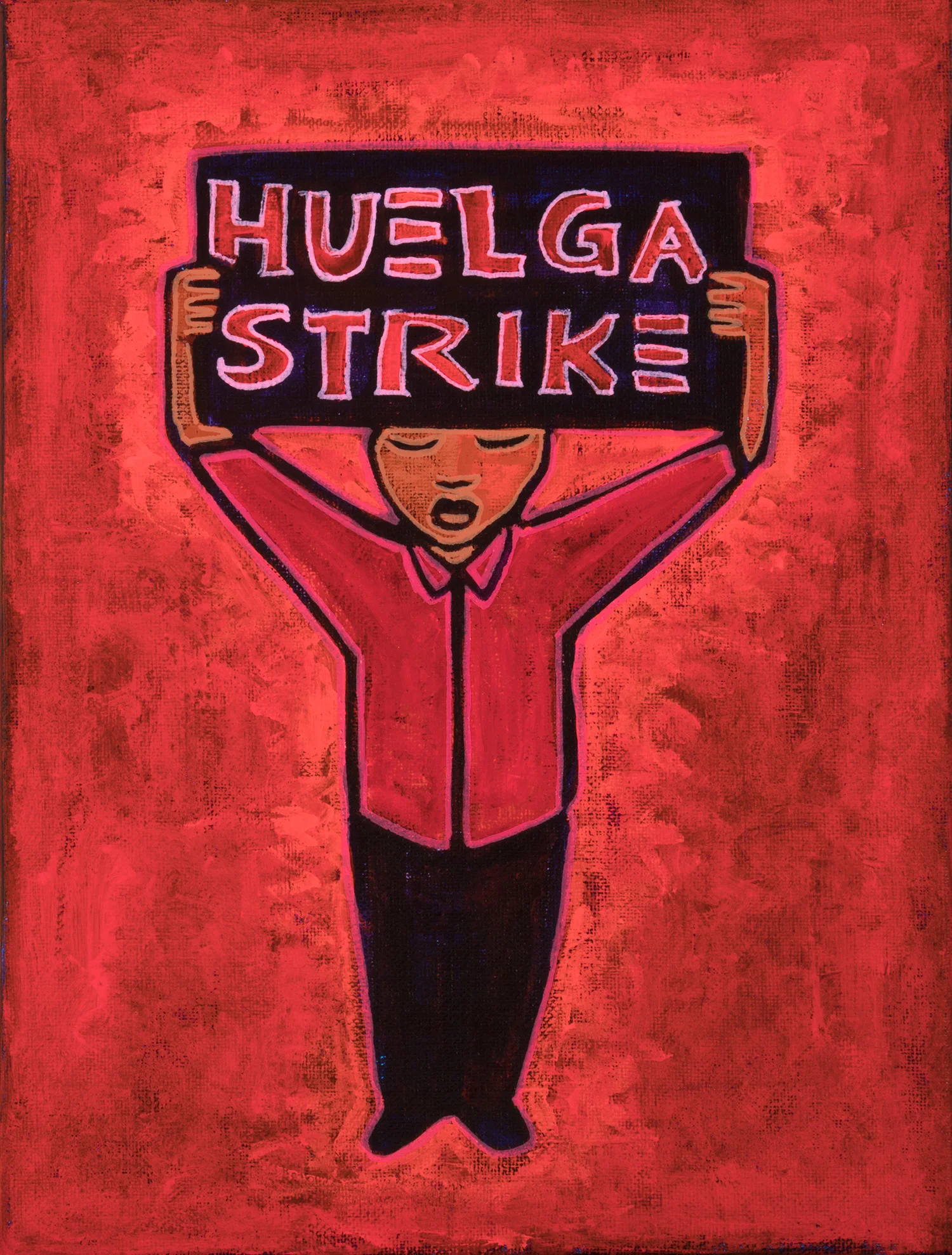 huelga, 2019, 12x9