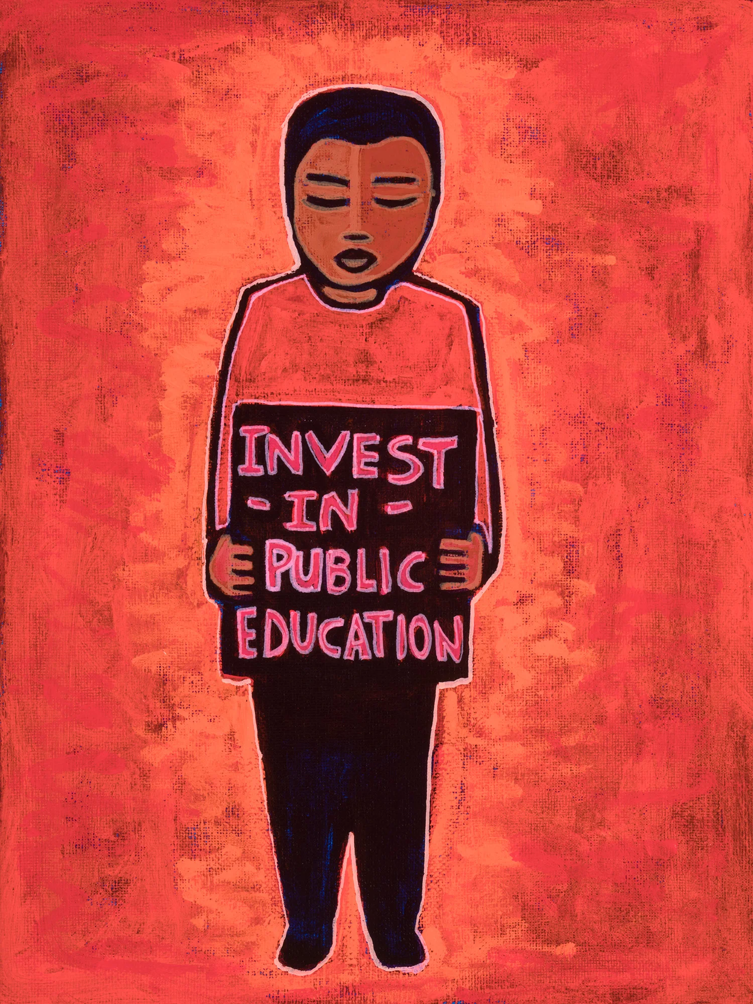 invest in public schools, 2019, 9x12