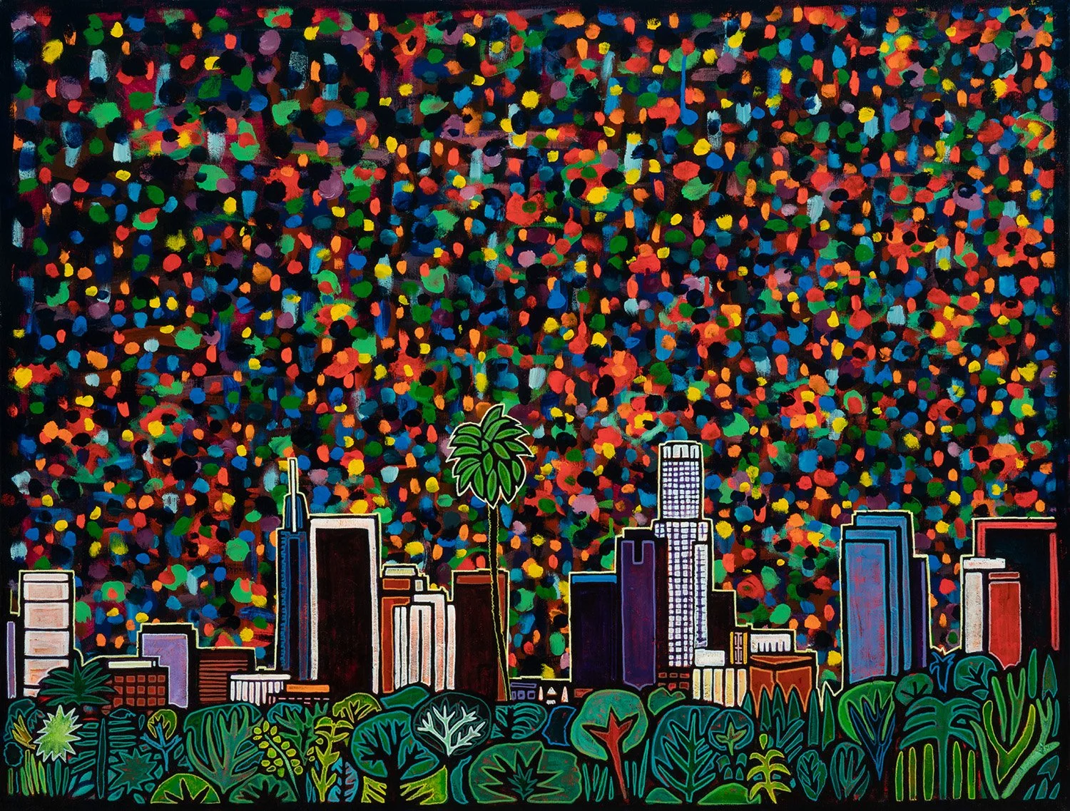 a day in la, 2021, mixed media on canvas, 42x32%22.jpg