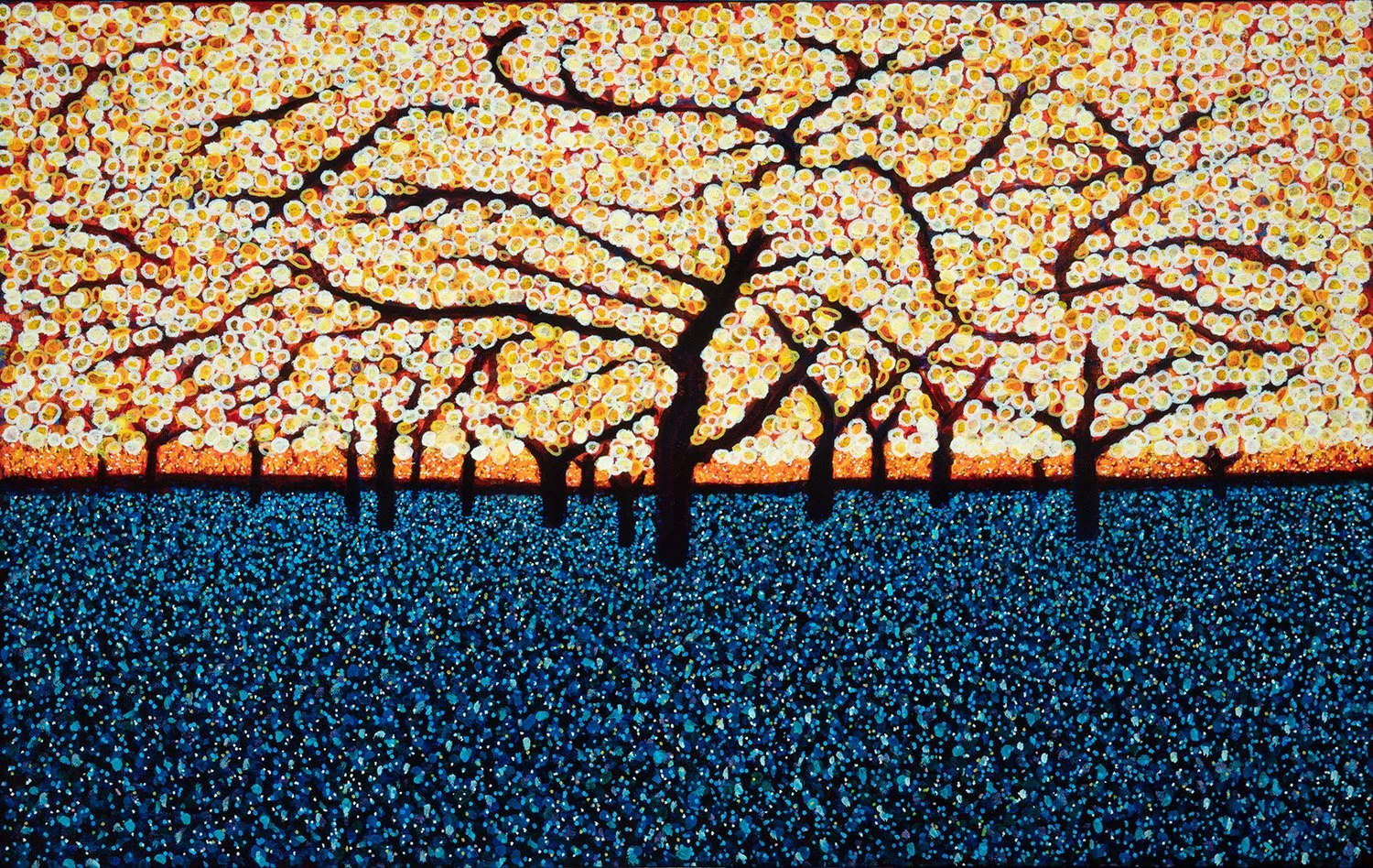 tree family, 2022, acrylic and enamels on canvas, 28x17%22.jpg