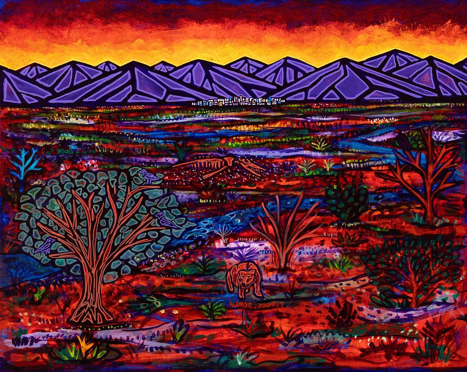 whale fossil, 2026, acrylics and enamels on canvas, 30x24%22.jpg