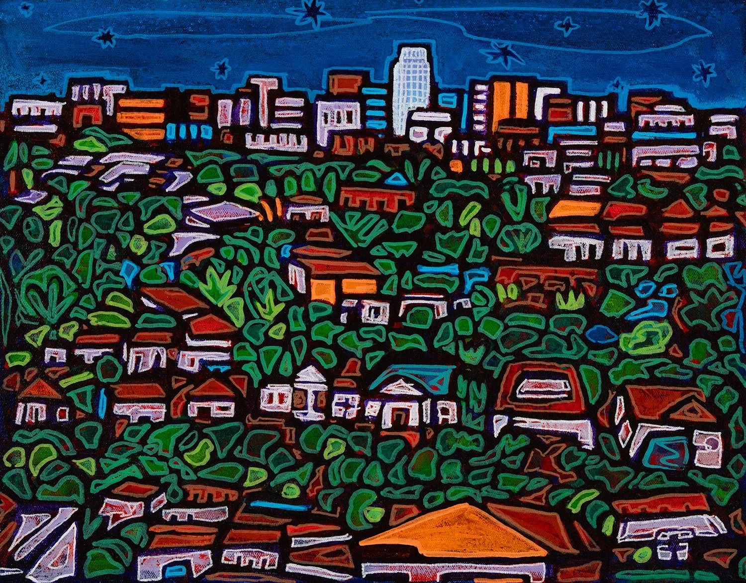 hillside, 2026, acrylics and enamels on canvas, 15x12%22.jpg