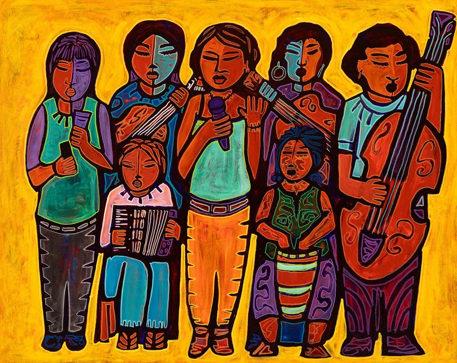 musica, 2026, acrylics and enamels on wood, 30x24%22.jpg