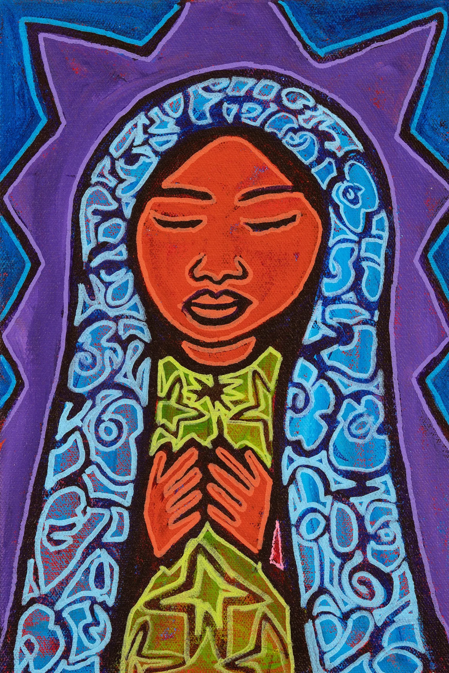 lupita, 2026, acrylics and enamels on canvas, 8x12%22.jpg