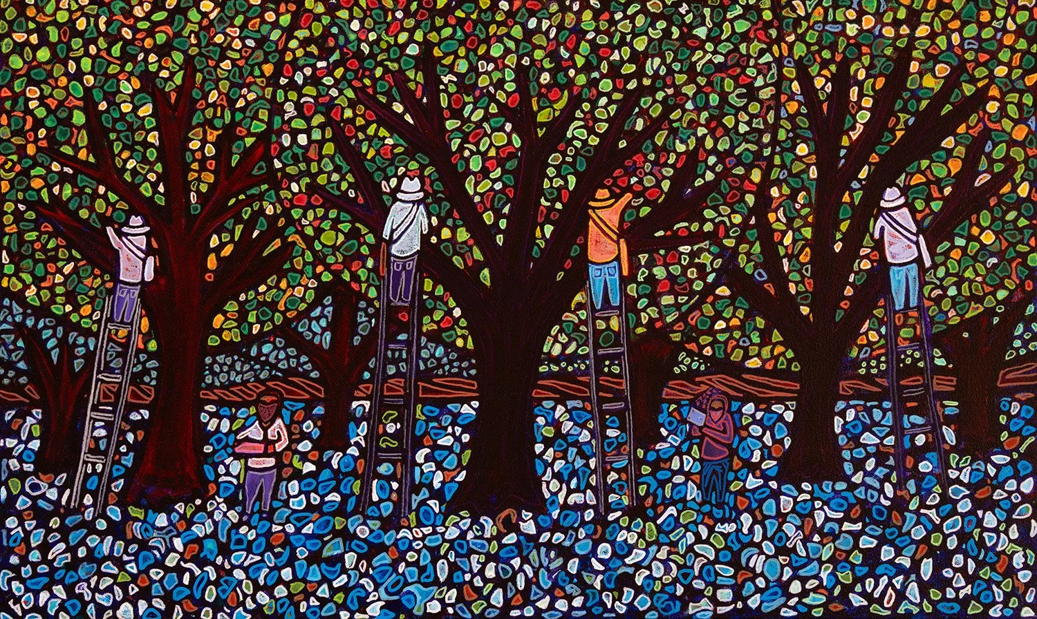 harvest, 2026, acrylics and enamels on canvas, 33x20%22.jpg