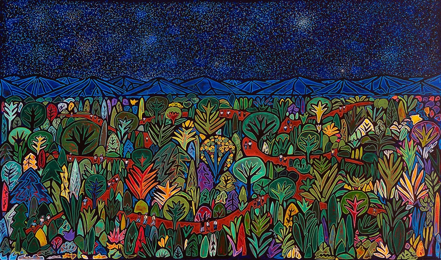 un parque, 2026, acrylics and enamels on canvas, 60x36%22.jpg